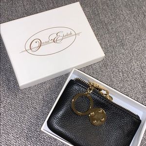 Onna Ehrlich leather wallet key chain